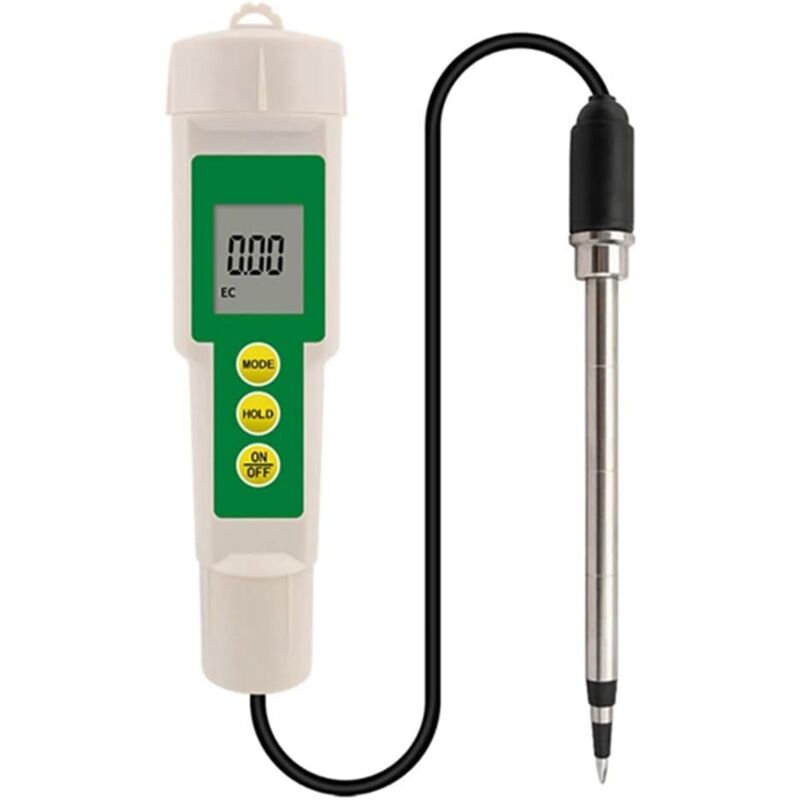 EC-3185 Compteur de Sol 3 en 1EC/TDS/Testeur de Sol Testeur de Conductivité de la TempéRature Du Sol des Plantes de Jardin NuméRique avec Sonde