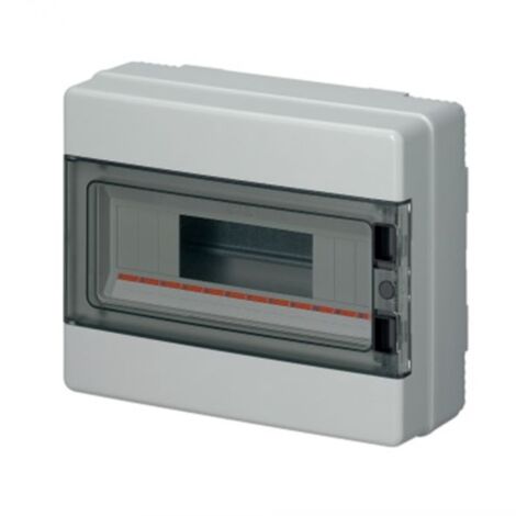 EC Centralino parete 12 moduli grigio IP65 fume' - EC62012 compatibile GW40103