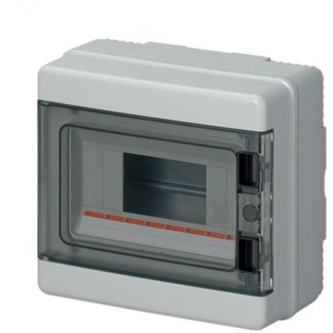EC Centralino parete 8 moduli grigio IP65 fume' - EC62008 compatibile GW40102