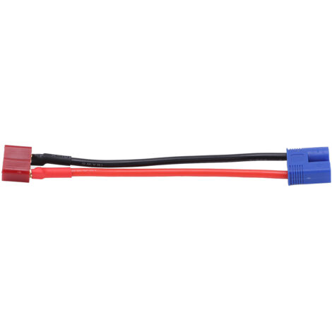EC3 12,7 cm flexibles Silikon-T-Stecker-Batterieadapterkabel (weiblich auf männlich) für RC-Autos, Flugzeuge und Boote