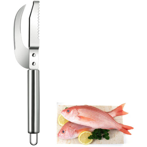 Écaillage de poisson - Couteau à poisson en acier inoxydable - Outil d'écaillage de poisson pour la cuisine