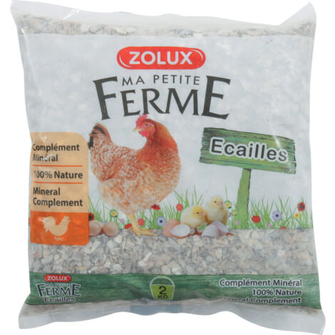 Ecailles Complément minéral sac de 2 kg basse cour - zolux