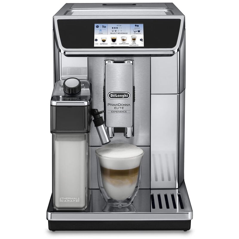 ECAM650.85.MS Expresso broyeur connecte PrimaDonna Elite Experience - Gris - Delonghi