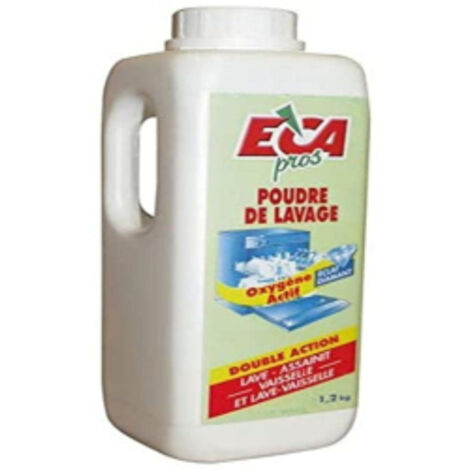 Ecapros Poudre de Lavage a l'oxygene Actif 1,2kg, 235mm, Blanc