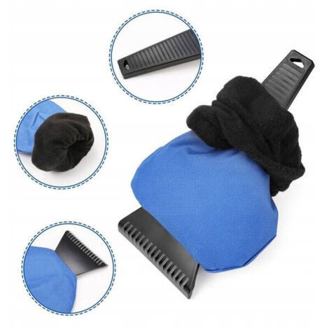 ECARLA Eiskratzer mit Handschuh Blau SKROB06N