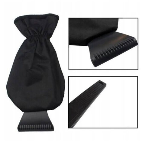 ECARLA Eiskratzer mit Handschuh, Schwarz, SKROB06CZ