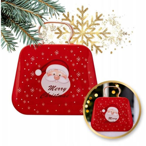 ECARLA mini contenitore con porta caramelle 7x5,5cm Babbo Natale KSN163