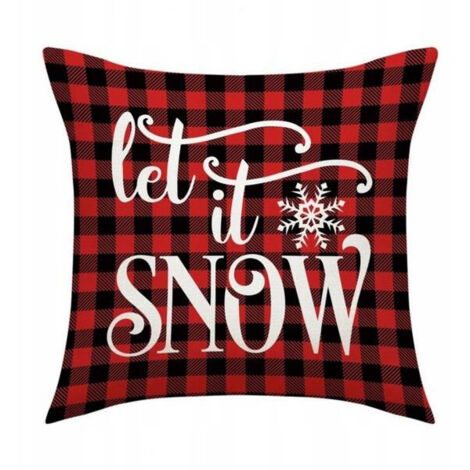 ECARLA Winter-Weihnachts-Kissenbezug 45x45cm Let it Snow POD122