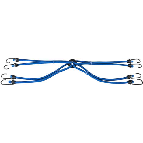 Écarteur de bagages à 8 bras, chacun de 60 cm de bleu
