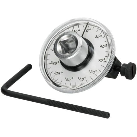 ECD Clé Dynamométrique de Torsion à Angle Goniomètre 1/2" Entraînement Indicateur de Couple Compteur Jauge Angulaire d’angle de Rotation Outil de Garage Voiture Mesurer Automatique Réglable