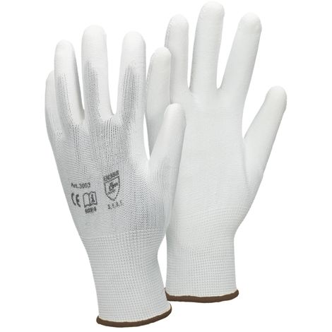 Gants de travail Ntools blancs en polyester-nylon pour carrossiers,  mécaniciens et nettoyage