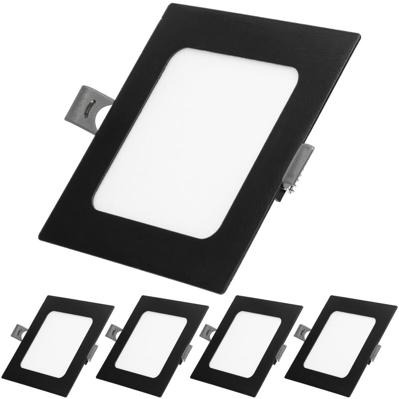 Faretto LED Da Incasso Piazza, Pannello Rotondo 6W 3000K Caldo - Luce Sottile Per Soffitto, Perfetto Per Corridoio, Bagno, Cucina E Soggiorno (Risparmio Energetico)