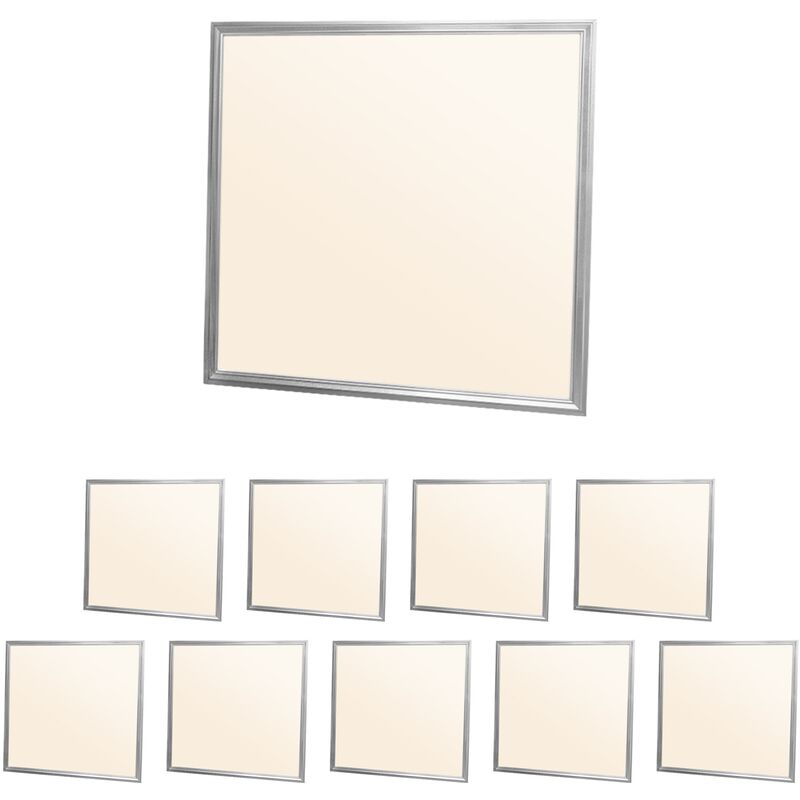 

10 x Paneles LED 36W - 62 x 62 cm - - Delgado ultradelgado - SMD 3014 - Blanco cálido 3000K - 220-240 V - aprox. 2985 Lumen - Luz de techo empotrada