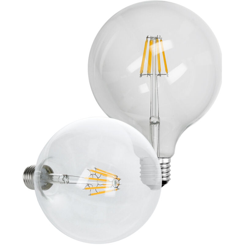 

1xLED Filamento bombilla bulbo LED - Bombillas globo LED - E27 Edison 8W 816 lúmenes- 220-240V -Lámpara incandescente 45 W-Lámpara globo blanca