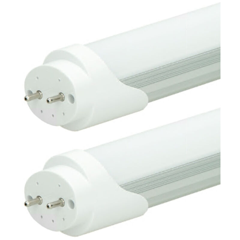 

2 x tubo fluorescente LED T8 G13 - 90 cm - 14W - tubo LED SMD - 1150 lúmenes - blanco cálido - para lámpara de rejilla T8 - Lámpara de repuesto para