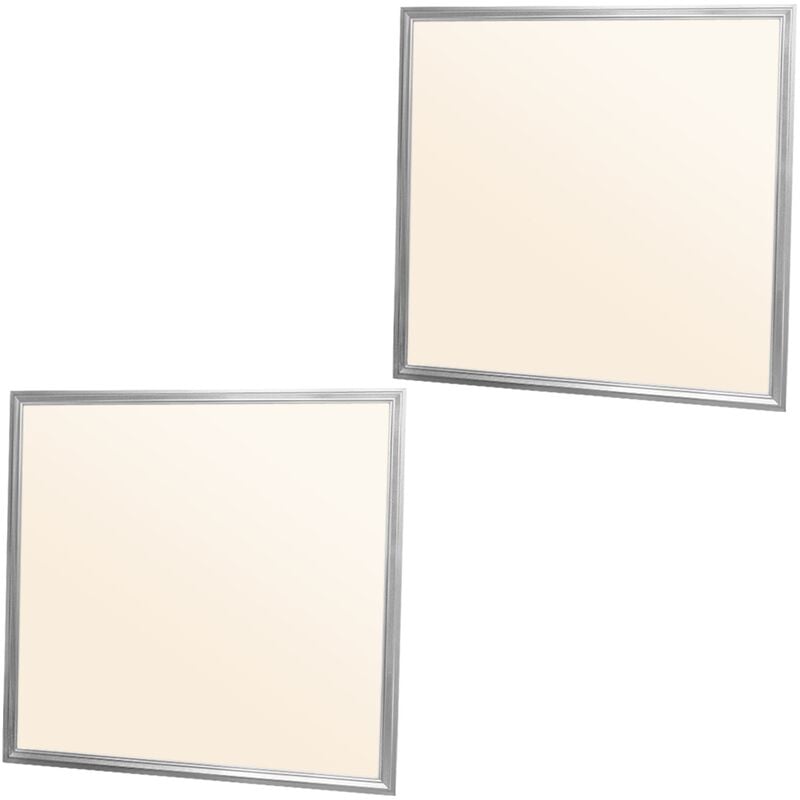 

2x LED Panel con material de montaje 36W - 60 x 60 cm - Blanco cálido 3000K - Ultrafino- Lámpara empotrada en el techo con regulador de luz - Ecd