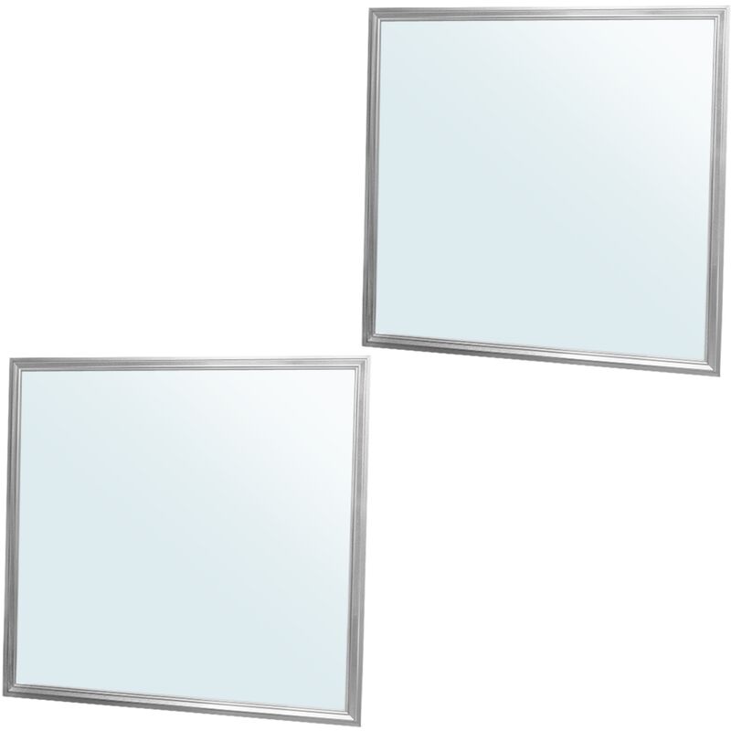 

2x LED Panel ultradelgado con material de montaje 36W - 60 x 60 cm - Blanco frío 6000K - Ultrafino 3350 lumens - Lámpara empotrada en el techo - Ecd