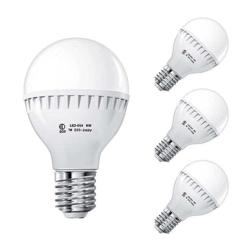 

3 x Bombilla 7W E27 Lámpara LED - 6000 Kelvin blanco frío - 458 lúmenes - 220-240 V - reemplaza la bombilla halógena de 45W - Bombillas de bajo