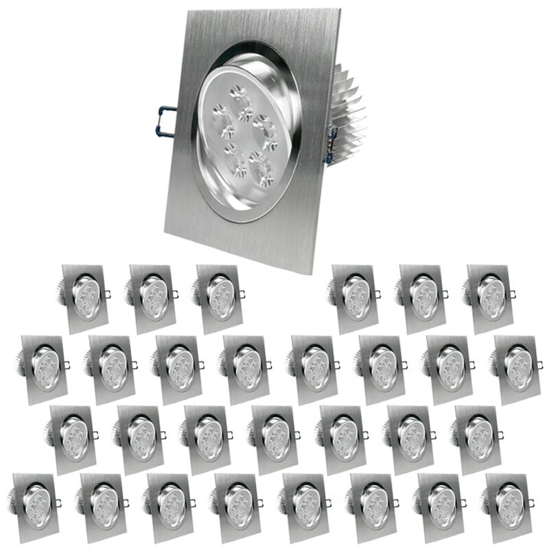 Luci Soffitto Orientabili Set 6 Faretti LED Da Incasso 5W - Luce Bianco Calda 2700K, Orientabili, Per Cartongesso Faretti Led Incasso 5W - Foto 5