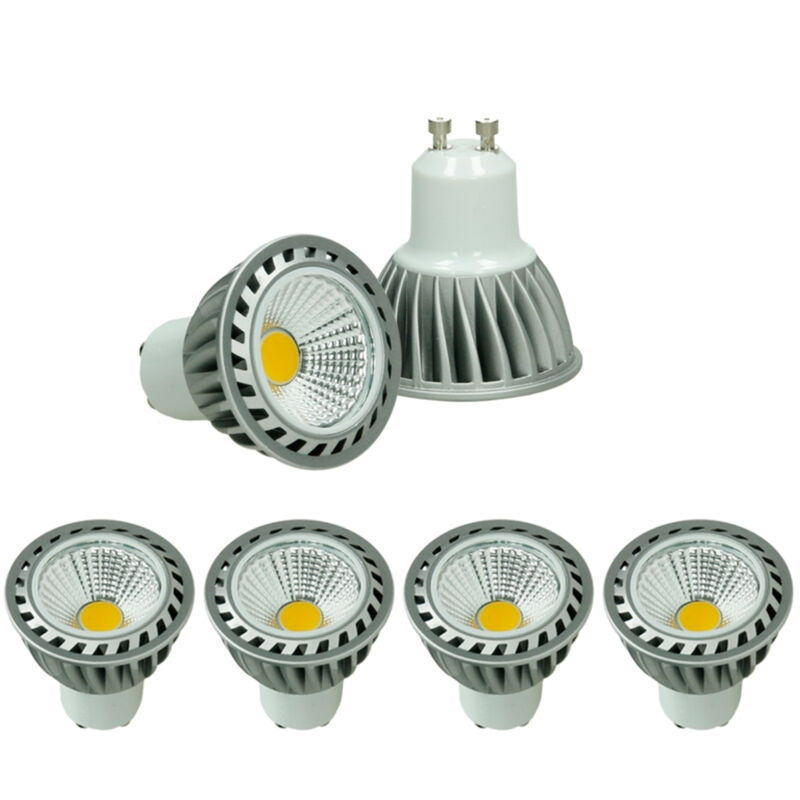 

4 x LED COB GU10 Spot - Equivale 4W Halógeno - 220-240V - Ángulo de haz de 60 ° - 243 lúmenes - 4000K Blanco neutro - Lámpara de foco - Ecd Germany