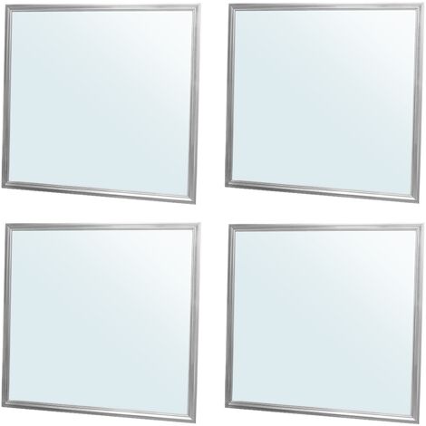 2X Pannello led 60x60 48W quadrato luce fredda lampada plafoniera cornice bianca