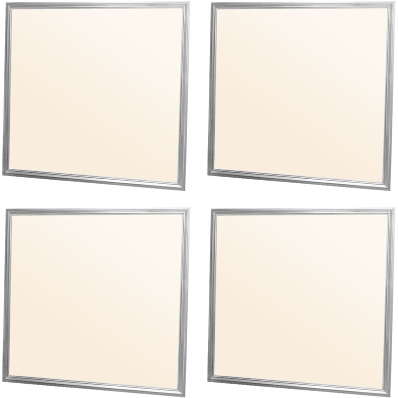 

4x LED Panel con material de montaje 36W - 60 x 60 cm - Blanco cálido 3000K - Ultrafino- Lámpara empotrada en el techo con regulador de luz - Ecd