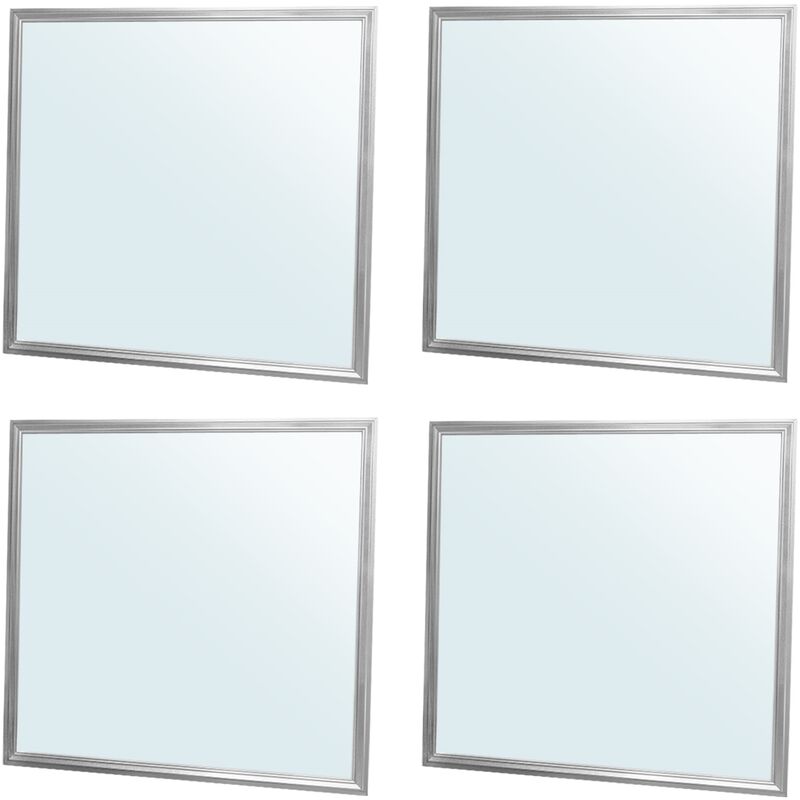 

4x LED Panel ultradelgado con material de montaje 36W - 60 x 60 cm - Blanco frío 6000K - Ultrafino 3350 lumens - Lámpara empotrada en el techo - Ecd