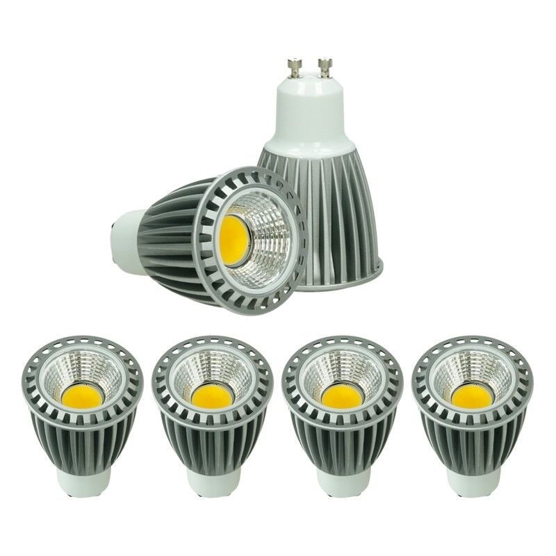 

4x LED Spot 9W COB GU10 - Equivale 60W Halógeno - 220-240V - Ángulo de haz de 60 ° - 552 lúmenes - 2800K Blanco cálido - Lámpara de foco - Ecd Germany