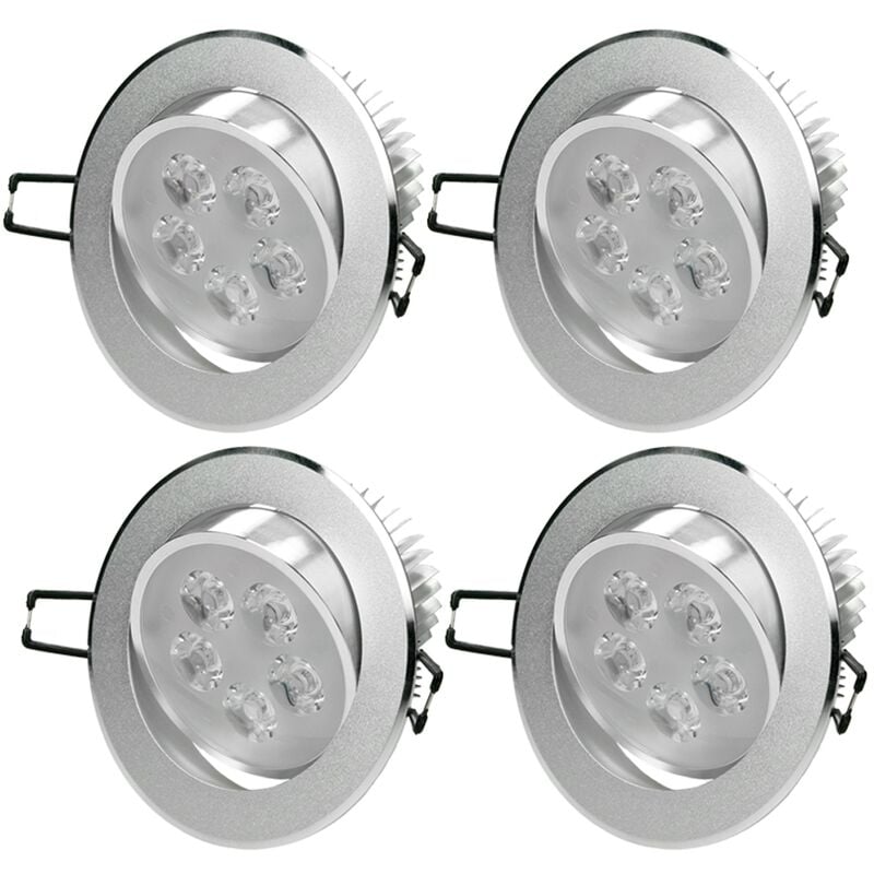

4xLED Foco empotrable LED 5W 230V - Redondo Ø11cm - 342 lúmenes -Blanco frío 6000K - Luminaria empotrada Foco empotrado Lámpara de techo Lámpara Spot