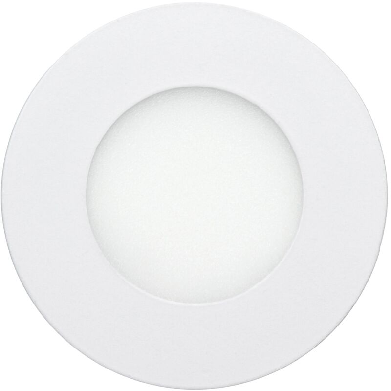 

50 x Panel LED redondo 3W Blanco cálido 3000K Panel ultrafino LED aluminio blanco LED no regulable - Ecd Germany