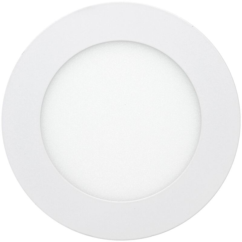 

50 x Panel LED redondo 6W Blanco frio 6500K Panel ultrafino LED aluminio blanco LED no regulable - Ecd Germany
