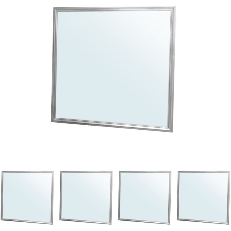 

5x LED Panel ultradelgado con material de montaje 36W - 60 x 60 cm - Blanco frío 6000K - Ultrafino 3350 lumens - Lámpara empotrada en el techo - Ecd