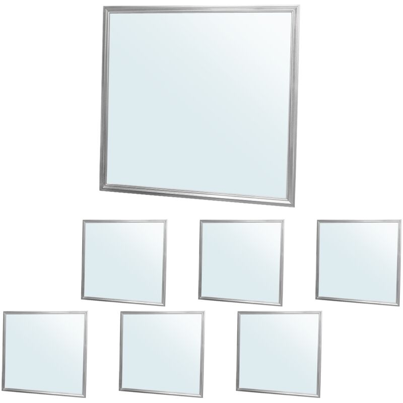 

7x Lámpara de techo LED ultradelgado con material de montaje 36W - 62 x 62 cm - IP20 - Blanco frío 6000K - LED Panel Ultrafino 3222 lumens - Ecd