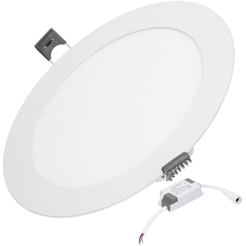 

8 x Panel LED redondo 12W Blanco calido 6500K 220 - 240 voltios CA no regulable Clase de protección IP: IP44 - Ecd Germany