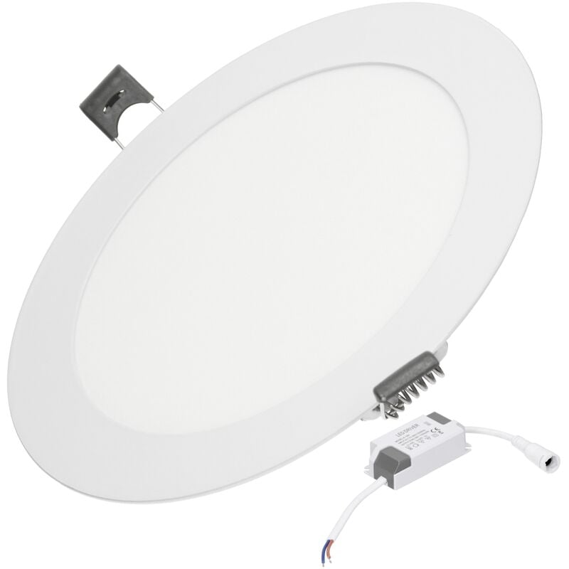 

8 x Panel LED redondo 12W Blanco frio 6500K 220 - 240 voltios CA no regulable Clase de protección IP: IP44 - Ecd Germany