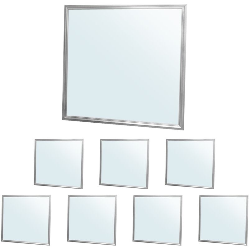 

8x LED Panel ultradelgado con material de montaje 36W - 60 x 60 cm - Blanco frío 6000K - Ultrafino 3350 lumens - Lámpara empotrada en el techo - Ecd