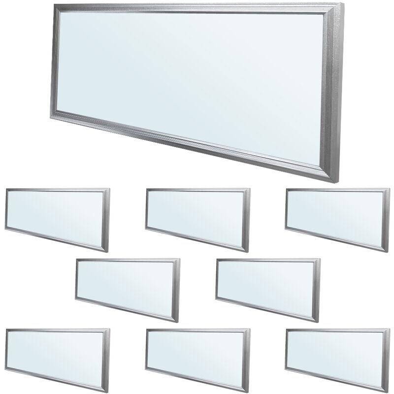 

9x LED Panel ultradelgado con material de montaje 18W - 60 x 30 cm - Blanco frío 6000K - Ultrafino 1450 lumens - Lámpara empotrada en el techo - Ecd