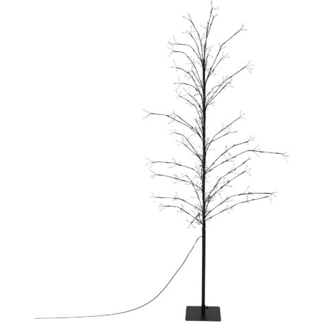 ECD Germany Albero Artificiale con 480 LED Bianchi Caldi 180 cm Decorazione con Timer per Interni ed Esterni IP44 Illuminato per Natale Rami Flessibili