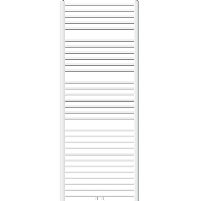 Luxebath Ecd Germany Badheizkörper - 750 X 1800 Mm - Weiß - Gebogen Mit Mittelanschluss - Heizkörper Handtuchwärmer Handtuchtrockner