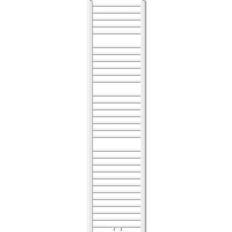 Luxebath Ecd Germany Badheizkörper 400 X 1800 Mm - Weiß - Gerade Mit Mittelanschluss - Design Heizkörper Handtuchwärmer Handtuchtrockner