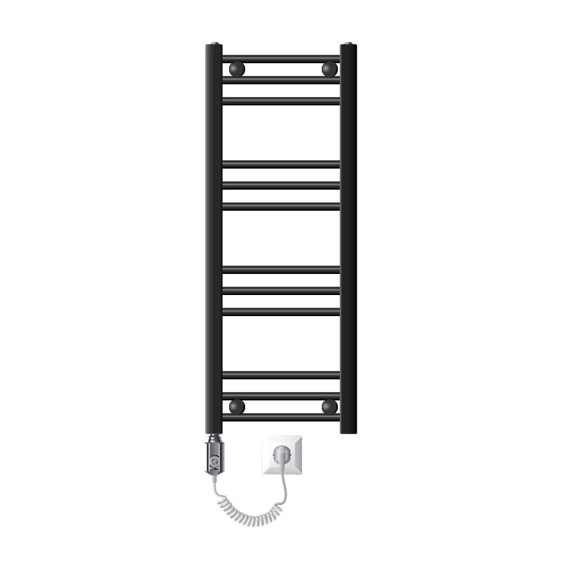 Luxebath - Ecd Germany Badheizkörper Elektrisch Eco 300 X 800 Mm Anthrazit Gerade Mit Seitenanschluss Inkl. Heizstab 300w Chrom - Heizkörper Heizung