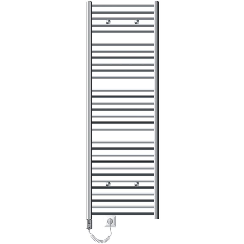 Luxebath - Ecd Germany Badheizkörper Sahara Elektrisch Mit Heizstab 900w Große Leistung - 600 X 1800 Mm - Chrome Gerade - Heizkörper
