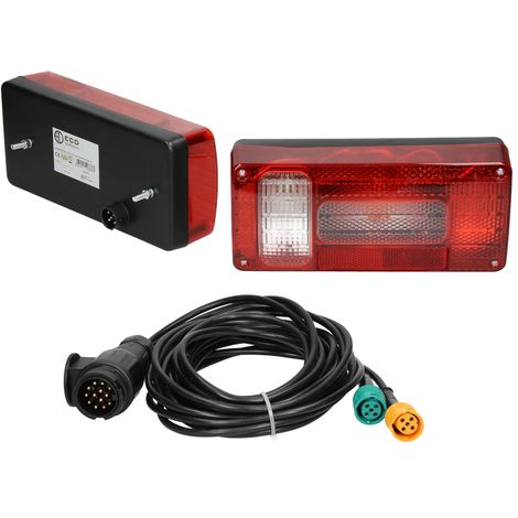 Feu arrière LED 5 fonctions pour remorque caravane - Habill'Auto