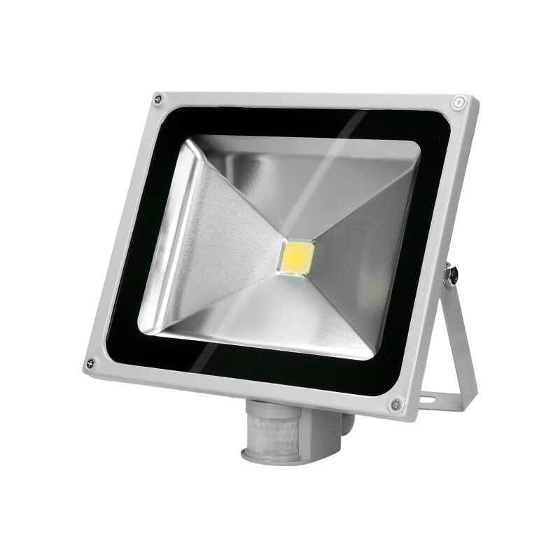 

Foco reflector con sensor de movimiento LED 50W - resistente al agua - 2585 lúmenes - 2800K Blanco cálido - Clase de protección IP65 - proyector de