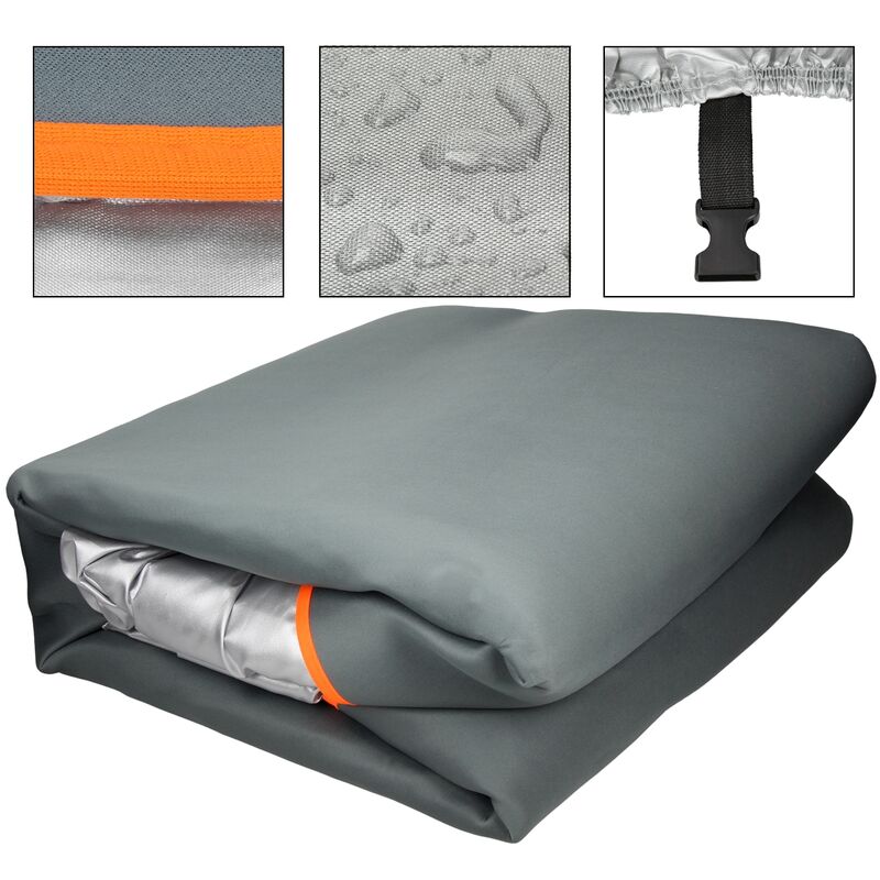 LxBxH - Wasserdicht ECD Germany Hagelschutzgarage Gr/ö/ße S UV- und Wetterbest/ändig 406 x 165 x 119 cm Hagelschutzdecke Hagelschutzfolie PKW Ganzgarage Autogarage