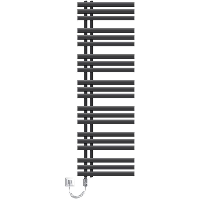 Luxebath - Ecd Germany Iron Em Design Badheizkörper Elektrisch Mit Heizstab 1200 W - 500 X 1600 Mm - Anthrazit - Designheizkörper Paneelheizkörper