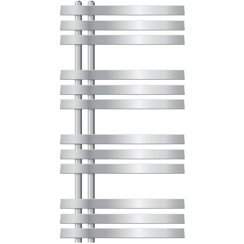 Ecd Germany Iron em Design Radiateur Sèche-Serviettes - 500 x 1000 mm - Chrome - Radiateur Salle de Bain Sèche Serviette Chauffant