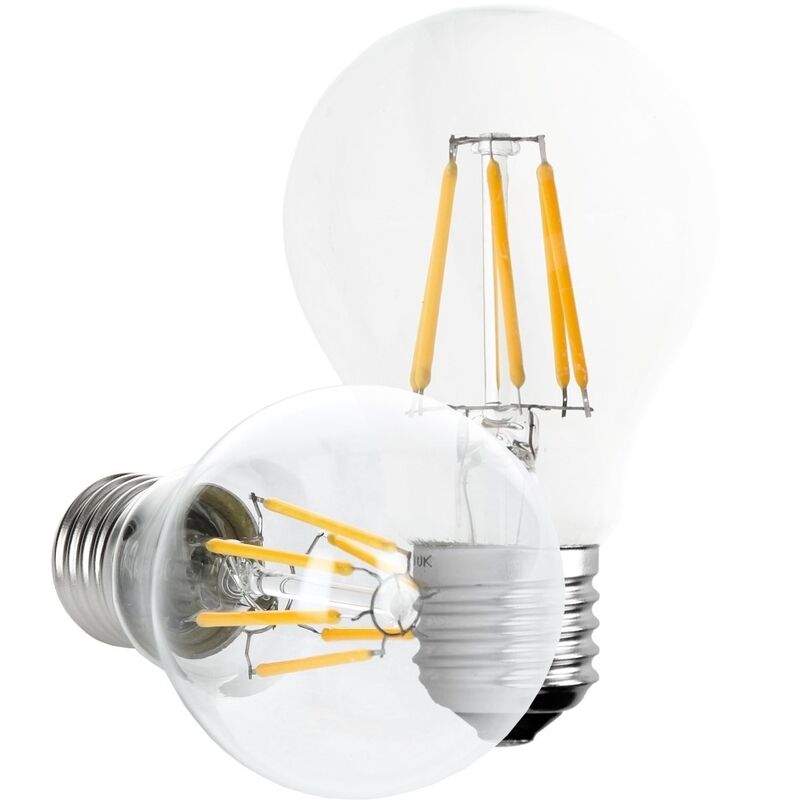 

Juego de 1 filamento de bombilla LED E27-6W - 100 mm - 612 lúmenes - Ángulo de 120 ° - 220-240V - Aprox. Lámpara incandescente de 40W - blanco cálido