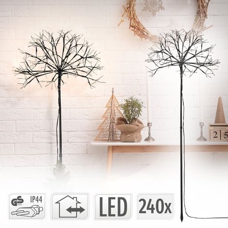 Lunartec LED Zweige: LED-Lichterzweig mit 16 leuchtenden Sternen, 44 cm,  batteriebetrieben (LED Zweige batteriebetrieben, LED Lichterzweig innen,  Weihnachtsbeleuchtung) : : Beleuchtung