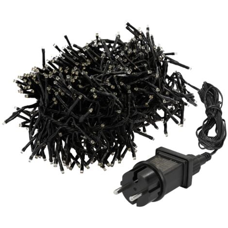 ECD Germany LED Cluster Lichterkette 1152 LEDs 8,5 m Warmweiß, IP44 Wasserdicht Innen/Außen, Strombetrieben, Weihnachtsdeko Clusterlichterkette Büschellichterkette Weihnachtsbeleuchtung Büschellkette
